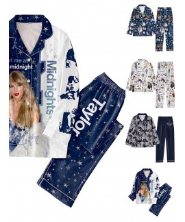 Taylor Swift Printed Pajamas Sets Taylor Swift Plu...
