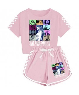 Taylor Swift Boys And Girls T-shirt And Shorts Sports Pajamas Children Taylor Swift Suit