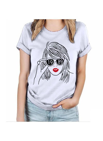 Taylor Swift Women's Fashion Casual Simple Printed Round Neck Short Sleeve T-Shirt