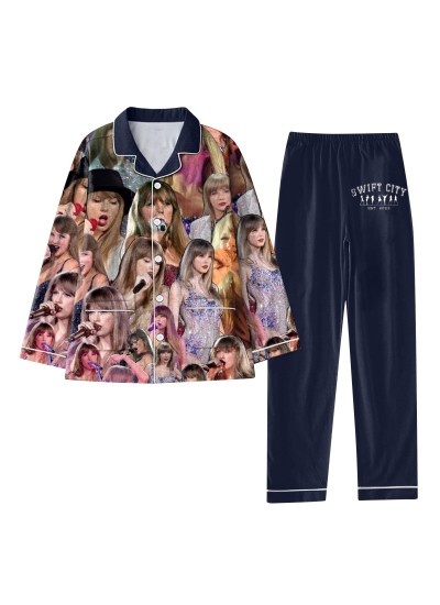 Taylor Swift Fashion Pajama Set Taylor Swift Plus Size Grinch Star Pajamas