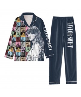 Taylor Swift Printed Pajamas Set Taylor Swift Plus Size Grinch Star Fashion Pajamas