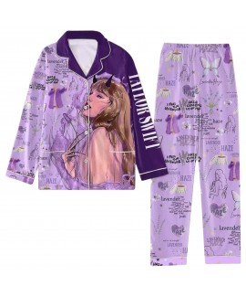 Taylor Swift Printed Pajamas Set Taylor Swift Plus Size Grinch Star Fashion Pajamas