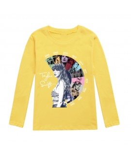 Taylor Swift Autumn Children's Pajamas Taylor Swift Long-sleeved T-shirt For Boys And Girls