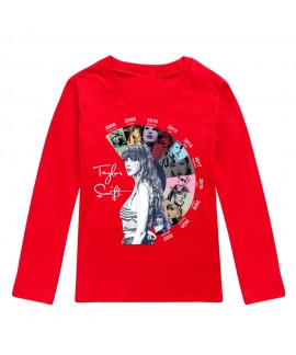 Taylor Swift Autumn Children's Pajamas Taylor Swift Long-sleeved T-shirt For Boys And Girls