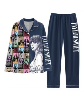 Taylor Swift Pocketless Stylish Plus Size Pajama Set