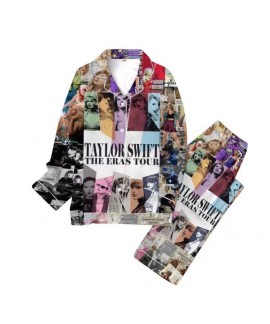 Taylor Swift Pocketless Stylish Plus Size Pajama Set