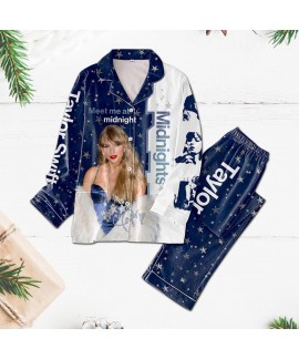 Taylor Swift Printed Pajamas Set Taylor Swift Plus Size Fashion Pajamas Grinch Star Pajamas