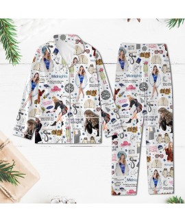 Taylor Swift Printed Pajamas Sets Taylor Swift Plus Size Fashion Pajamas Grinch Star Pajamas