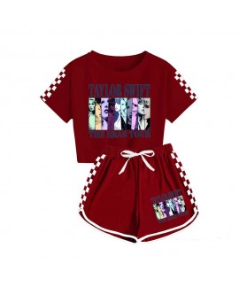 Taylor Swift Boys And Girls T-shirt And Shorts Sports Pajamas Children Taylor Swift Suits