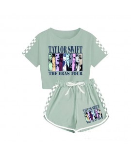 Taylor Swift Boys And Girls T-shirt And Shorts Sports Pajamas Set Children Taylor Swift Pajamas