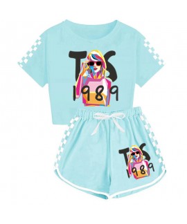 Taylor Swift Boys And Girls T-shirt And Shorts Spo...