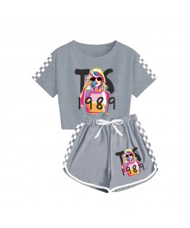 Taylor Swift Boys And Girls T-shirt And Shorts Sports Pajamas For Children 1989 Taylor Swift Pajamas Set