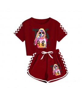 Taylor Swift Boys And Girls T-shirt And Shorts Sports Pajamas For Children 1989 Taylor Swift Pajamas Set