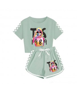 Taylor Swift Boys And Girls T-shirt And Shorts Sports Pajamas For Kids 1989 Taylor Swift Pajamas Sets