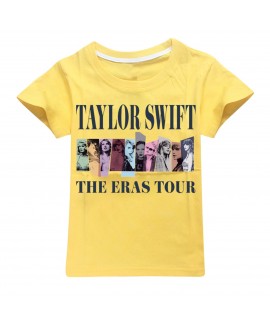 Taylor Swift Boys And Girls Short-sleeved T-shirt Taylor Swift Kids’ Summer Pajamas