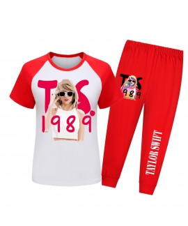 Taylor Swift 110-170 Size Spring And Summer Pajama Set For Children Taylor Swift Pajama Set