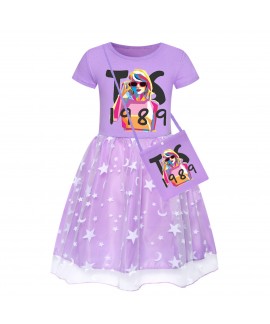 Taylor Swift Girls' Skirt Taylor Swift Children's Star Rainbow Lace Skirt Taylor Swift Pajamas Come With A Small Bag