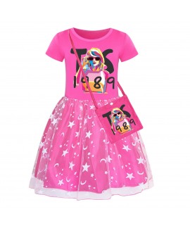 Taylor Swift Girls' Skirt Taylor Swift Children's Star Rainbow Lace Skirt Taylor Swift Pajamas Come With A Small Bag