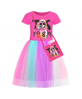 Taylor Swift Girls' Skirt Taylor Swift  Star Rainbow Lace Skirt Taylor Swift Pajamas Come With A Small Bag