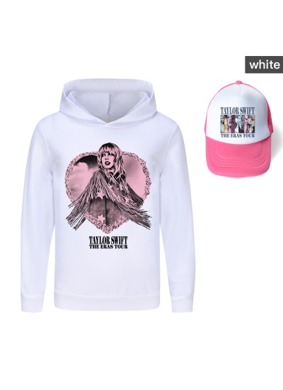 Taylor Swift Boys And Girls Hooded Sweatshirt + Hat Taylor Swift Pajamas And Pink Visor