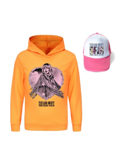 Taylor Swift Boys And Girls Hooded Sweatshirt + Hat 4 Colors Taylor Swift Pajamas And Pink Or Black Visor