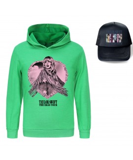 Taylor Swift Boys And Girls Hooded Sweatshirt + Hat 4 Colors Taylor Swift Pajamas And Black Visor