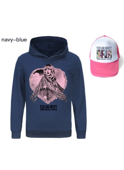 Taylor Swift Kids' Hooded Sweatshirt + Hat 4 Colors Taylor Swift Pajamas And Pink Visor