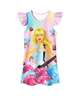 Taylor Swift Girls' Short Sleeve Pajamas Nightgown...