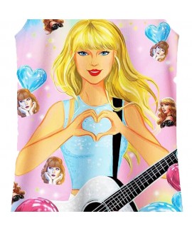 Taylor Swift Girls' Short Sleeve Pajamas Nightgown Lounge Dress Taylor Swift Pajamas For Summer