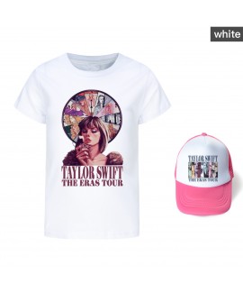 Taylor Swift Summer Boys And Girls Short-sleeved T-shirt Pajamas+Hat