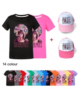 Taylor Swift Summer Boys And Girls Short-sleeved T...