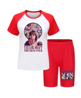 Taylor Swift 110-170 Kid's T-shirt Shorts Pajama Set