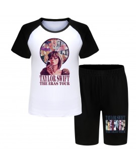 Taylor Swift 110-170 Kid's T-shirt Shorts Pajama Set