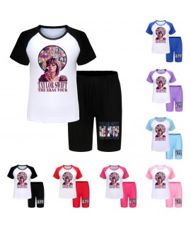 Taylor Swift 110-170 Kid's T-shirt Shorts Pajama S...