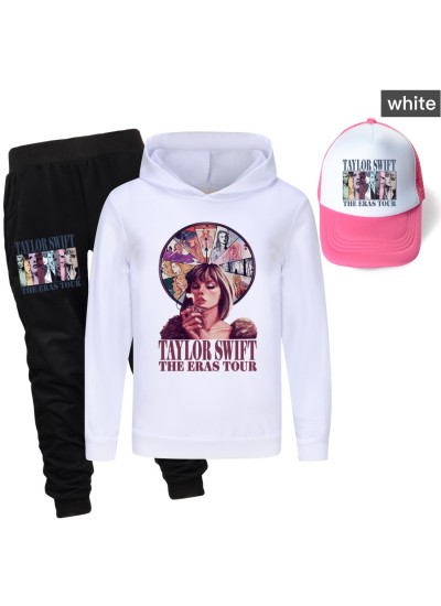 Taylor Swift Children's Three-piece Children's Sweatshirt Pajama Set+Trousers+Sun Hat