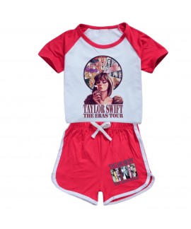 Taylor Swift 100-170 Children's Short-sleeved Shorts Sports Suit Taylor Swift Short-sleeved Pajamas For Boys And Girls