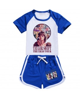 Taylor Swift 100-170 Children's Short-sleeved Shorts Sports Suit Taylor Swift Short-sleeved Pajamas For Boys And Girls