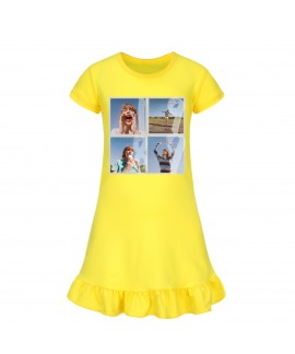 Taylor Swift100-160 Girls Short Sleeve Pajamas Nightdress Home Clothes Skirt