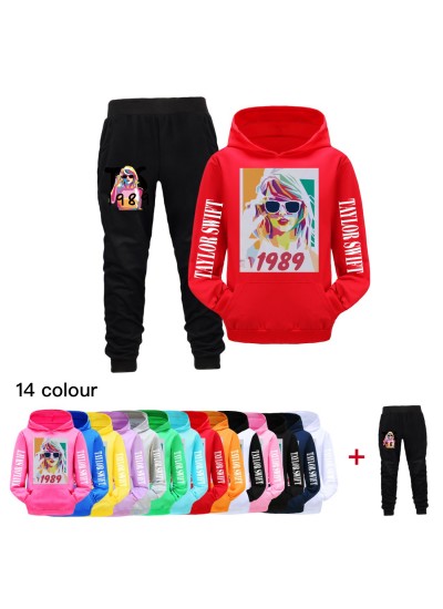 Taylor Swift Boys And Girls Sweatshirt Pajama Set With Bag