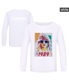 Taylor Swift Boys And Girls Round Neck Multi-color Sweatshirt Taylor Swift Children's Long-sleeved Pajamas