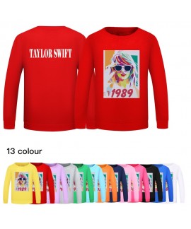 Taylor Swift Boys And Girls Round Neck Multi-color...