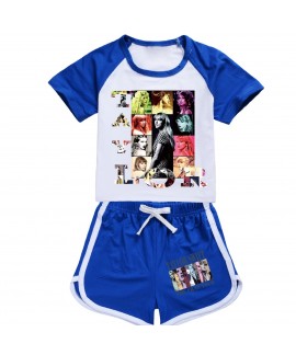 Taylor Swift 100-170 Children's Short-sleeved Shorts Sports Suit Taylor Swift Children's Pajama Set