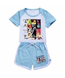 Taylor Swift 100-170 Children's Short-sleeved Shorts Sports Suit Taylor Swift Children's Pajama Set