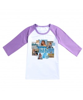 1989 Taylor Swift Kids' Short-sleeved Three-quarter Sleeve T-shirt Pajamas