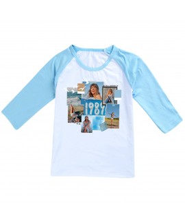 1989 Taylor Swift Kids' Short-sleeved Three-quarter Sleeve T-shirt Pajamas