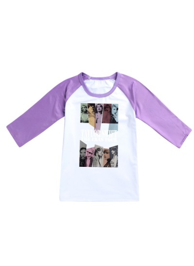 Taylor Swift Children's Three-quarter Sleeve T-shirt Pajamas