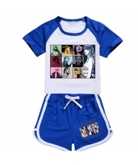 Taylor Swift Size 100-170 Kids Pajamas Taylor Swift T-shirt Shorts Sports Pajamas Suit