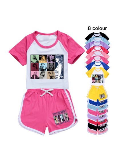 Taylor Swift Size 100-170 Kids Pajamas Taylor Swift T-shirt Shorts Sports Pajamas Suit