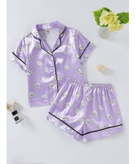 Summer Blouses Short Sleeve Girls Matching Shorts 