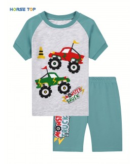 Boys Pajama Set Summer Casual Clothes 